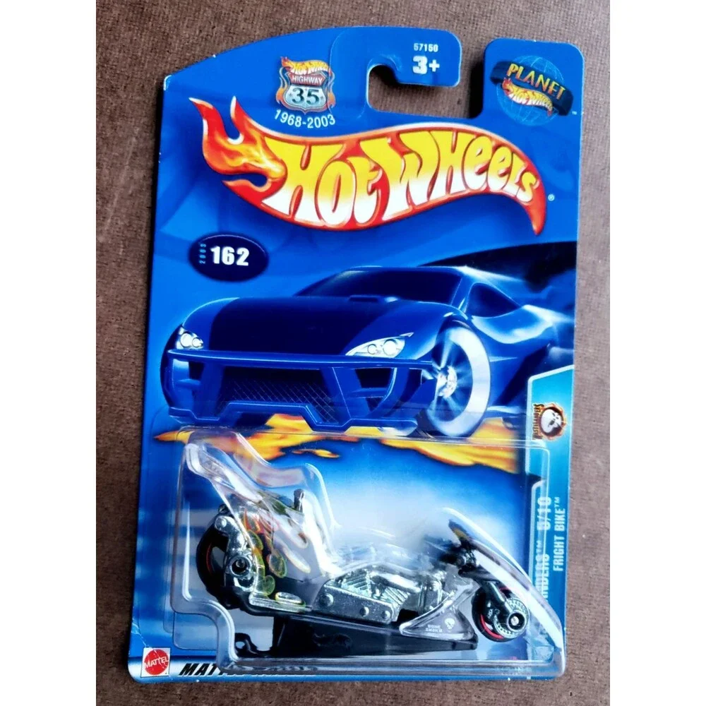 Hot Wheels FRIGHT BIKE WASTLANDERS Clear 162 & MAINLINE Series Clear RED 133 LOT